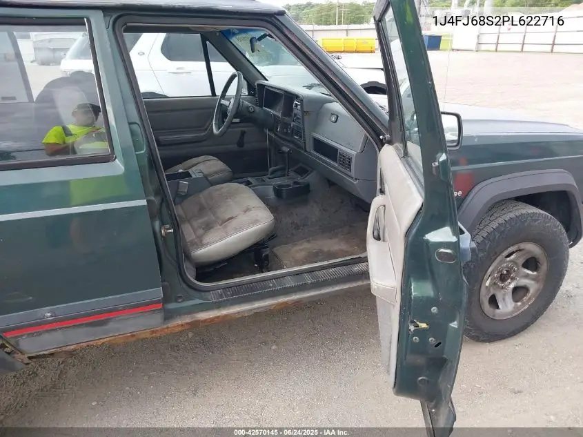 1993 Jeep Cherokee Sport VIN: 1J4FJ68S2PL622716 Lot: 42570145