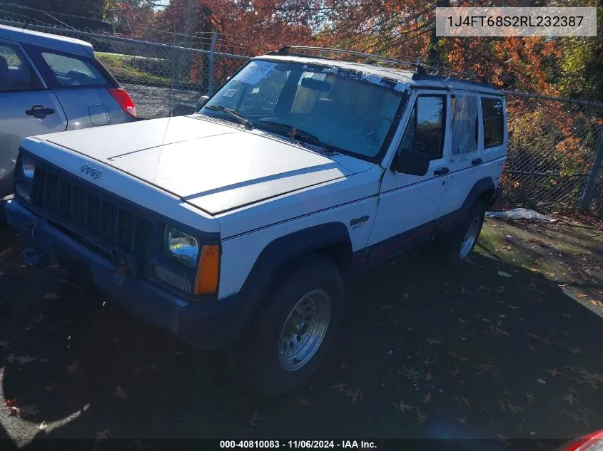 1994 Jeep Cherokee Sport VIN: 1J4FT68S2RL232387 Lot: 40810083