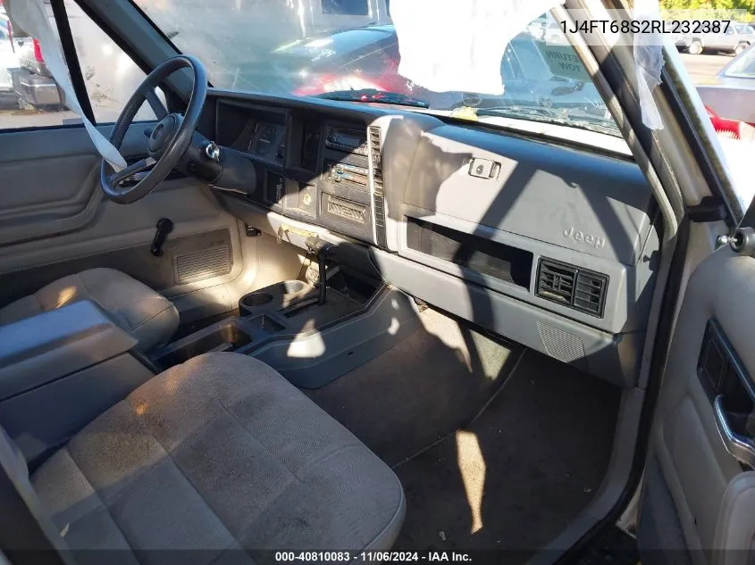 1994 Jeep Cherokee Sport VIN: 1J4FT68S2RL232387 Lot: 40810083