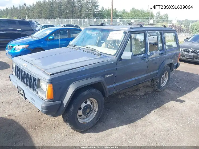 1995 Jeep Cherokee Se VIN: 1J4FT28SXSL639064 Lot: 42245489