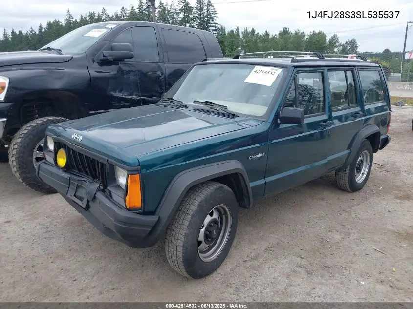 1995 Jeep Cherokee Se VIN: 1J4FJ28S3SL535537 Lot: 42514532