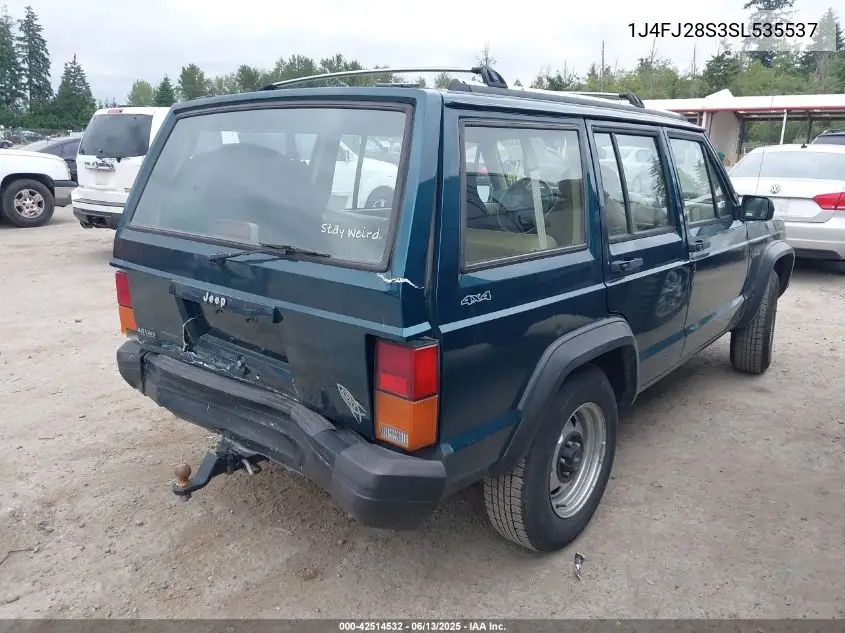 1995 Jeep Cherokee Se VIN: 1J4FJ28S3SL535537 Lot: 42514532
