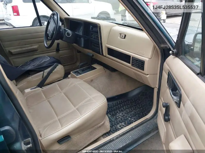1995 Jeep Cherokee Se VIN: 1J4FJ28S3SL535537 Lot: 42514532
