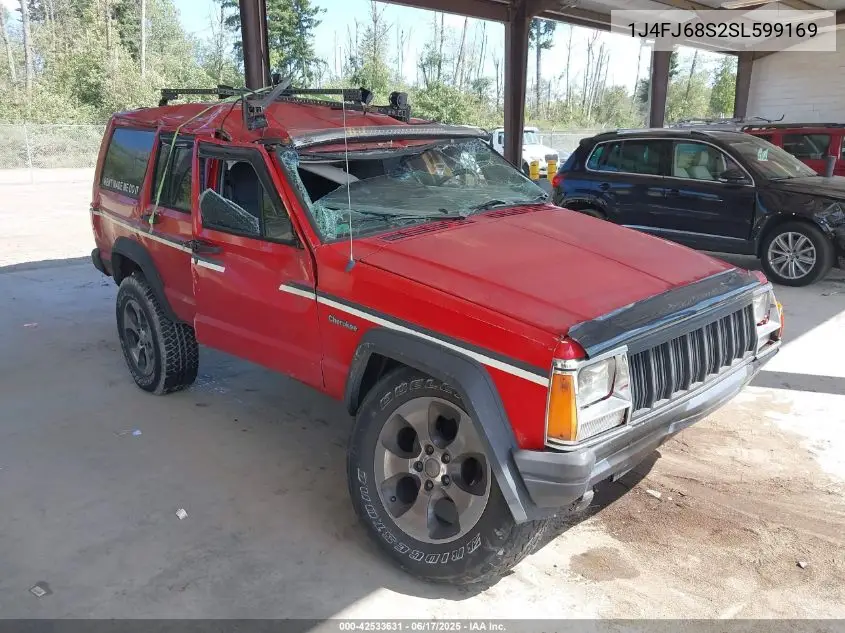 1995 Jeep Cherokee Sport VIN: 1J4FJ68S2SL599169 Lot: 42533631