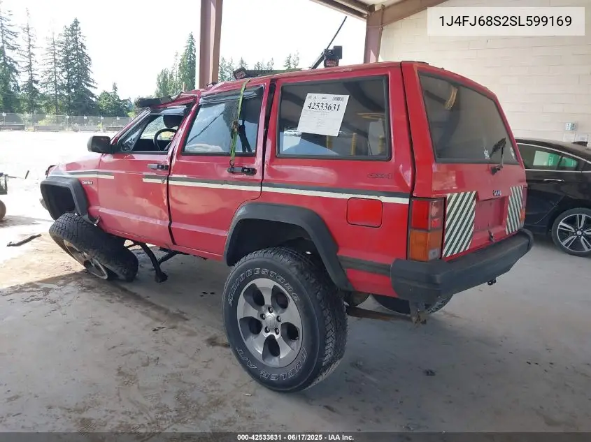 1995 Jeep Cherokee Sport VIN: 1J4FJ68S2SL599169 Lot: 42533631