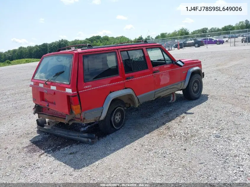 1995 Jeep Cherokee Country VIN: 1J4FJ78S9SL649006 Lot: 42538971