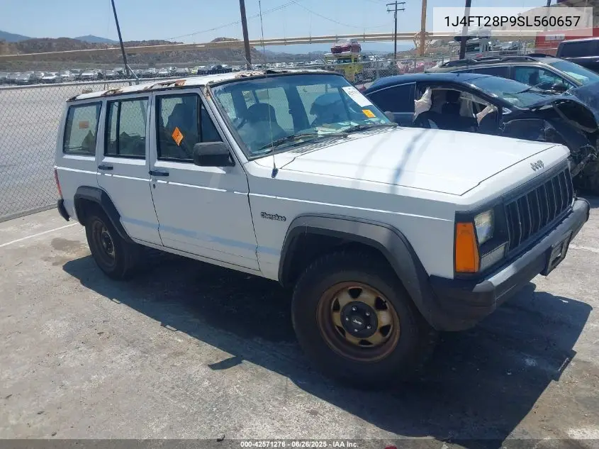 1995 Jeep Cherokee Se VIN: 1J4FT28P9SL560657 Lot: 42571276