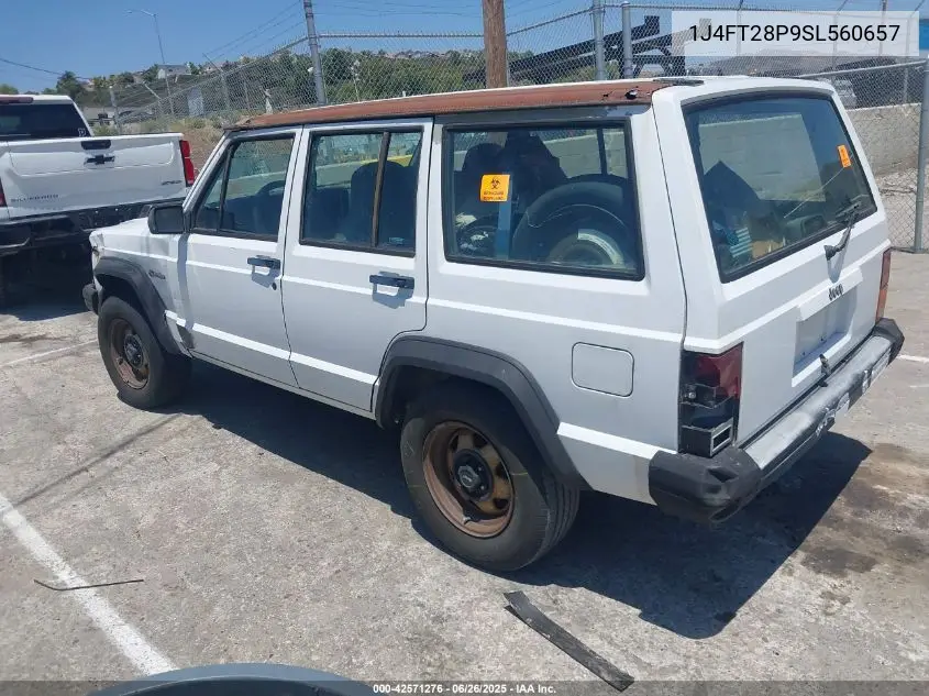 1995 Jeep Cherokee Se VIN: 1J4FT28P9SL560657 Lot: 42571276