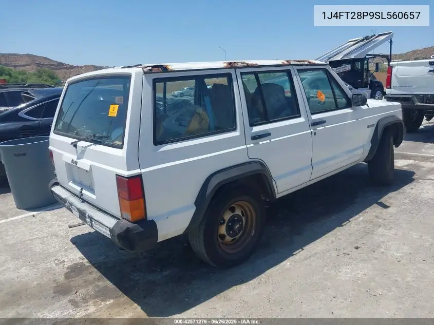 1995 Jeep Cherokee Se VIN: 1J4FT28P9SL560657 Lot: 42571276