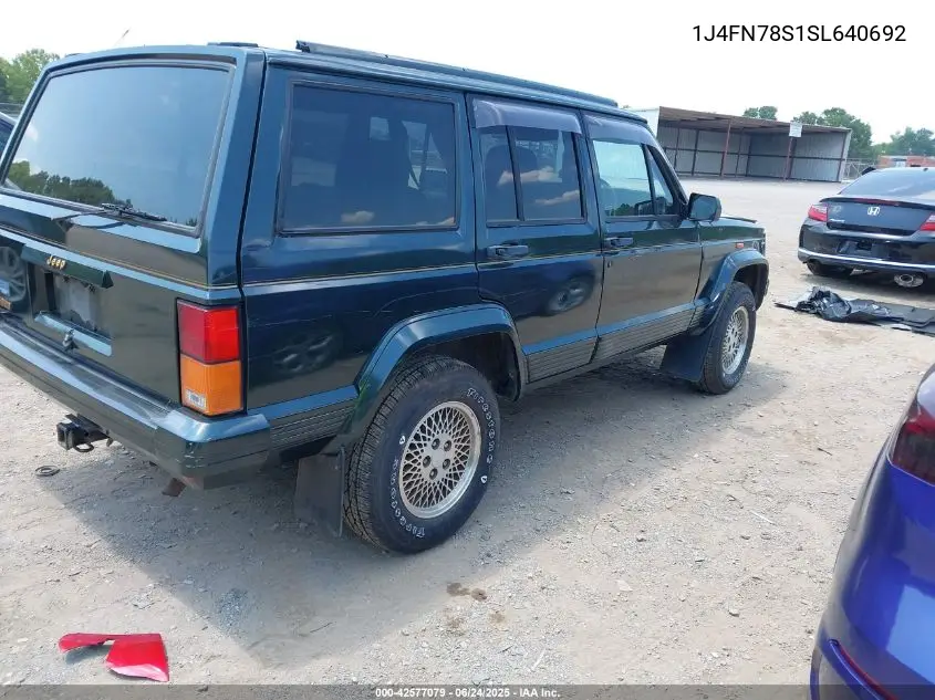 1995 Jeep Cherokee VIN: 1J4FN78S1SL640692 Lot: 42577079