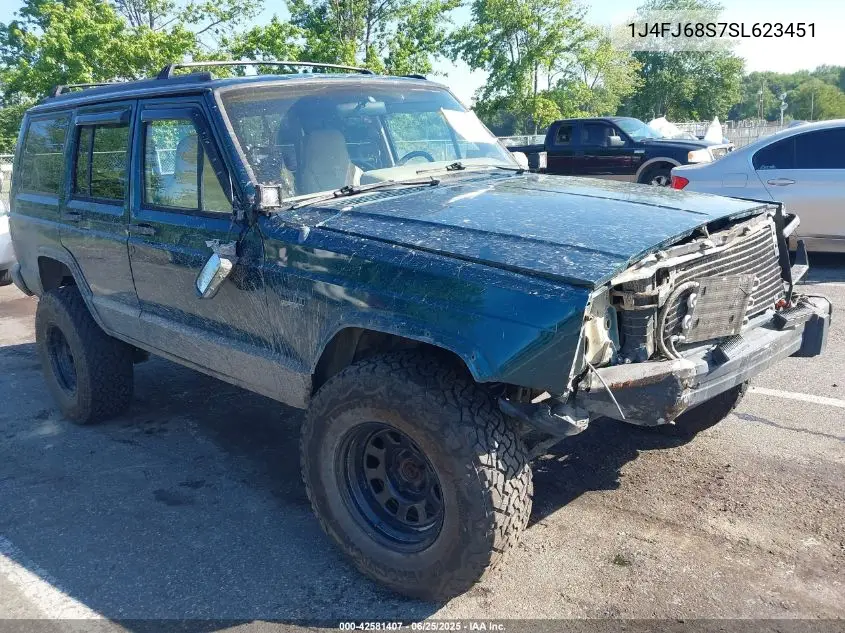1995 Jeep Cherokee Sport VIN: 1J4FJ68S7SL623451 Lot: 42581407