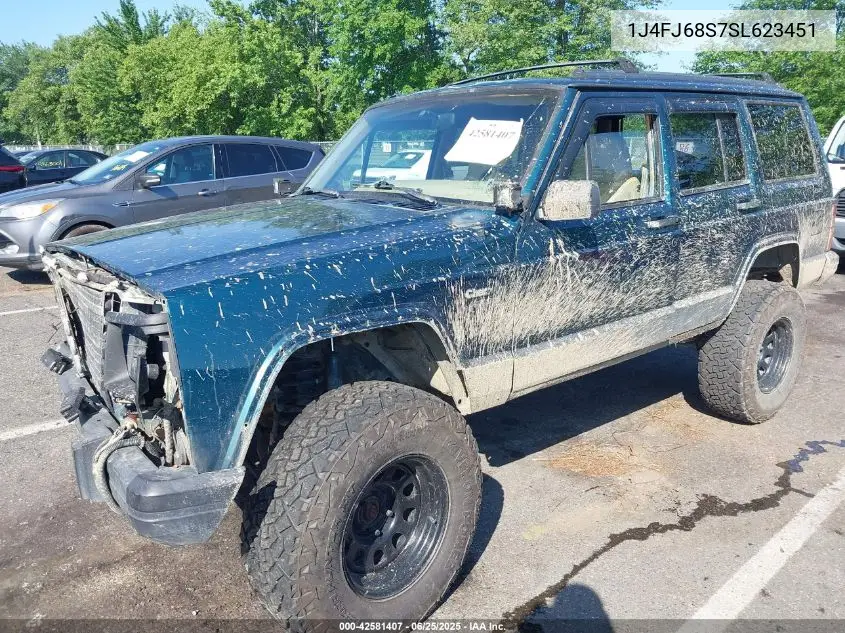 1995 Jeep Cherokee Sport VIN: 1J4FJ68S7SL623451 Lot: 42581407