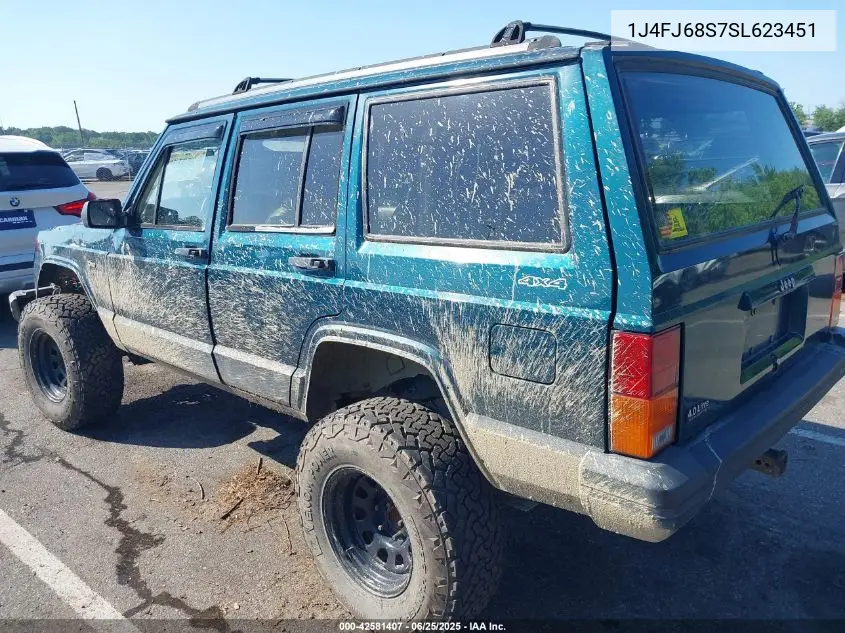 1995 Jeep Cherokee Sport VIN: 1J4FJ68S7SL623451 Lot: 42581407