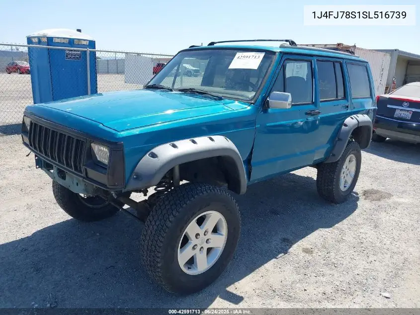1995 Jeep Cherokee Country VIN: 1J4FJ78S1SL516739 Lot: 42591713