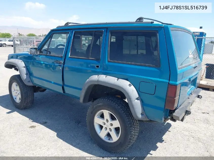 1995 Jeep Cherokee Country VIN: 1J4FJ78S1SL516739 Lot: 42591713