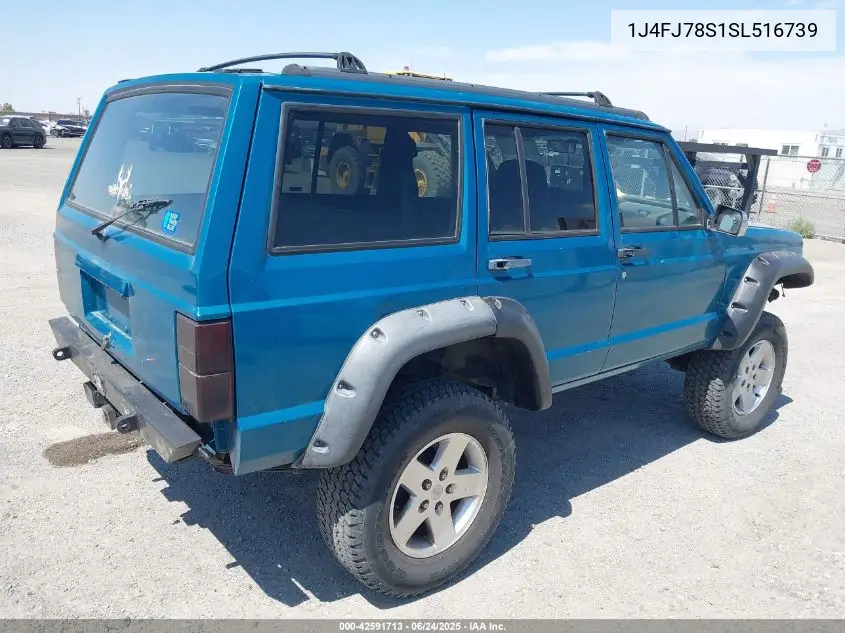 1995 Jeep Cherokee Country VIN: 1J4FJ78S1SL516739 Lot: 42591713