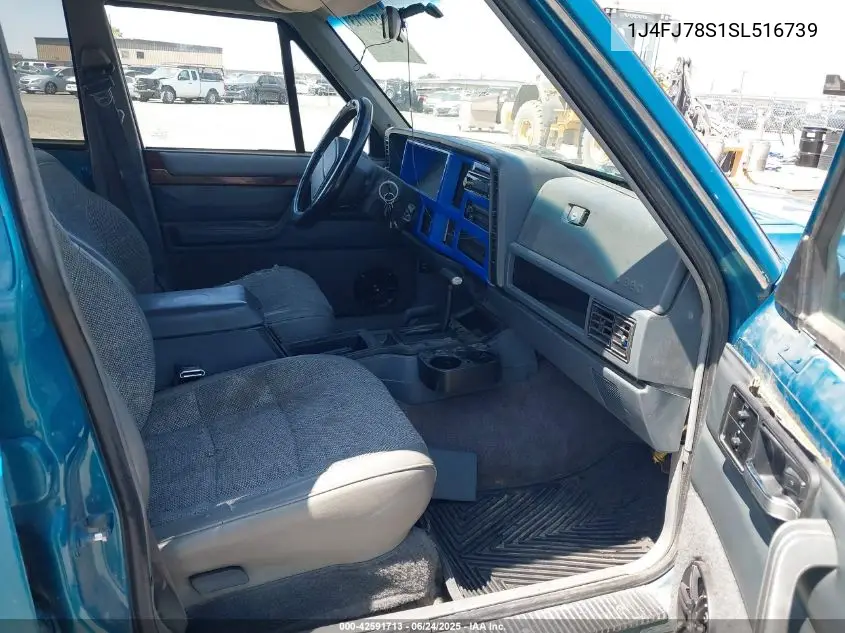 1995 Jeep Cherokee Country VIN: 1J4FJ78S1SL516739 Lot: 42591713