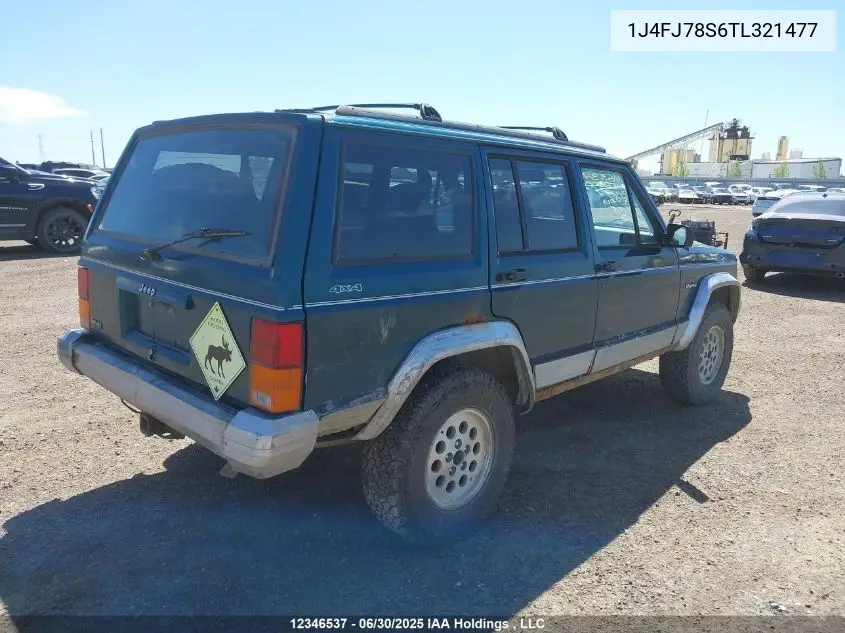 1996 Jeep Cherokee Country VIN: 1J4FJ78S6TL321477 Lot: 12346537X