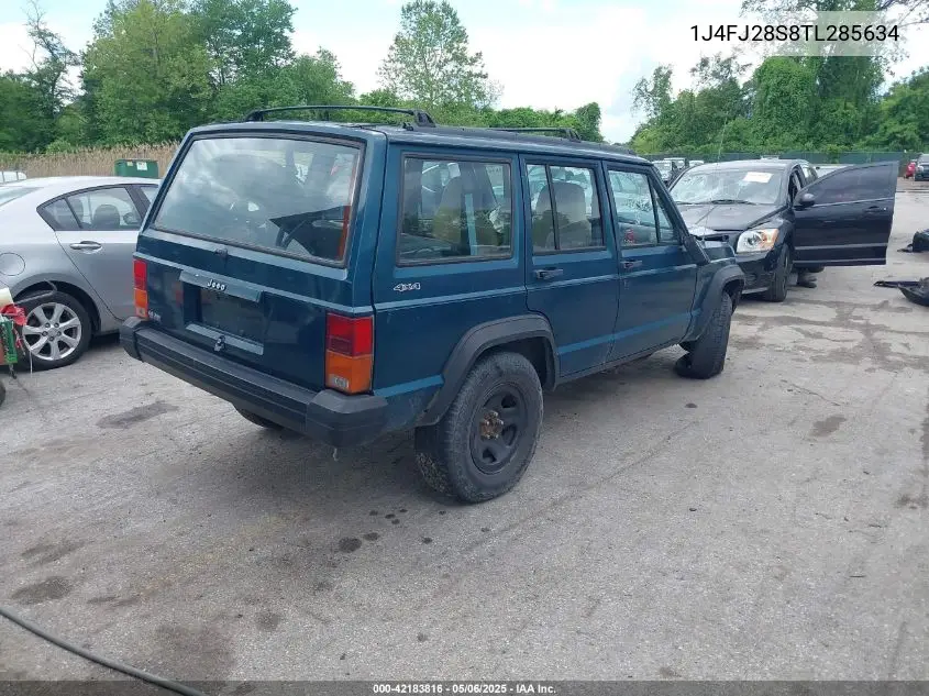 1996 Jeep Cherokee Se VIN: 1J4FJ28S8TL285634 Lot: 42183816