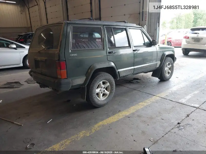 1996 Jeep Cherokee Sport/Classic VIN: 1J4FJ68S5TL328981 Lot: 42539934