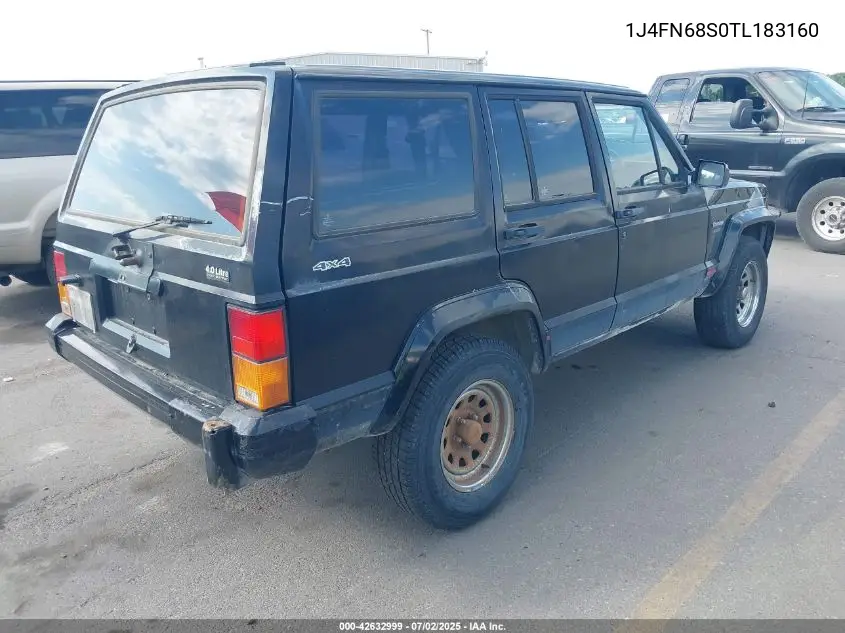 1996 Jeep Cherokee Sport/Classic VIN: 1J4FN68S0TL183160 Lot: 42632999