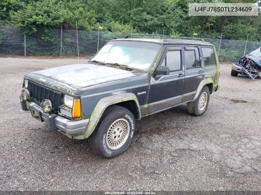 1996 Jeep Cherokee VIN: IJ4FJ78S0TL234609 Lot: 42636385