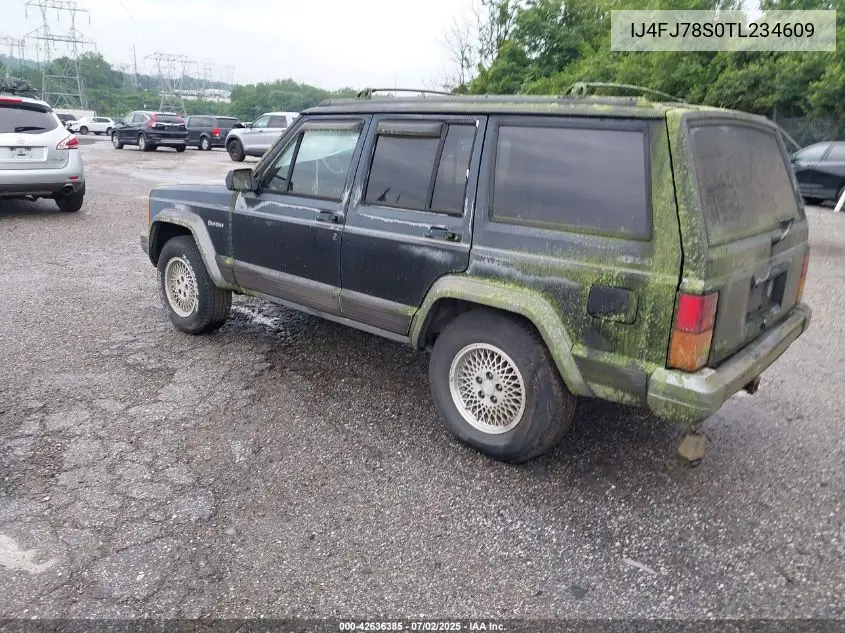 1996 Jeep Cherokee VIN: IJ4FJ78S0TL234609 Lot: 42636385