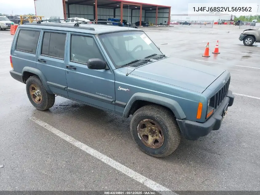 1997 Jeep Cherokee Sport VIN: 1J4FJ68S2VL569562 Lot: 42235601