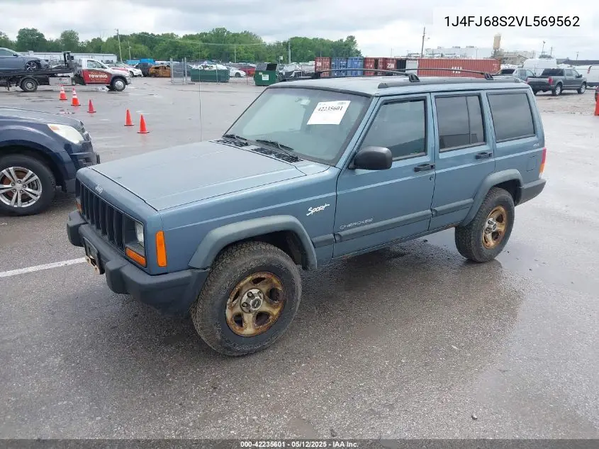 1997 Jeep Cherokee Sport VIN: 1J4FJ68S2VL569562 Lot: 42235601