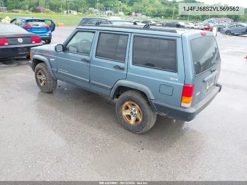 1997 Jeep Cherokee Sport VIN: 1J4FJ68S2VL569562 Lot: 42235601