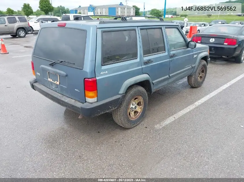 1997 Jeep Cherokee Sport VIN: 1J4FJ68S2VL569562 Lot: 42235601