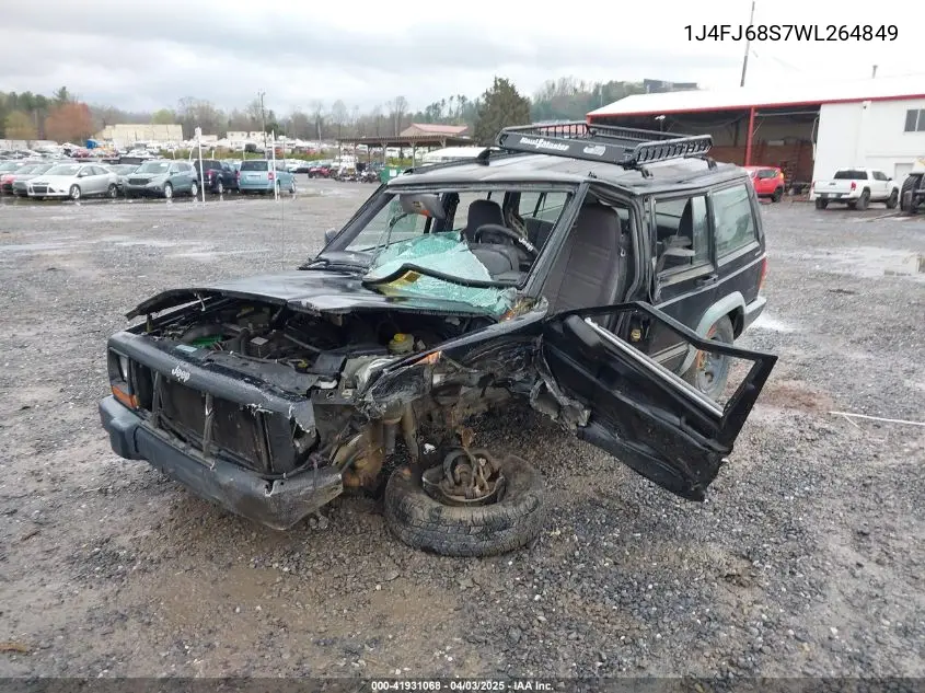 1998 Jeep Cherokee Classic/Sport VIN: 1J4FJ68S7WL264849 Lot: 41931068