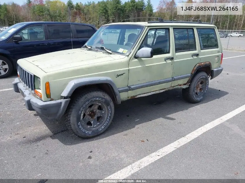 1998 Jeep Cherokee Classic/Sport VIN: 1J4FJ68SXWL264165 Lot: 42168443