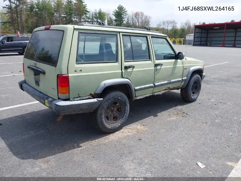1998 Jeep Cherokee Classic/Sport VIN: 1J4FJ68SXWL264165 Lot: 42168443