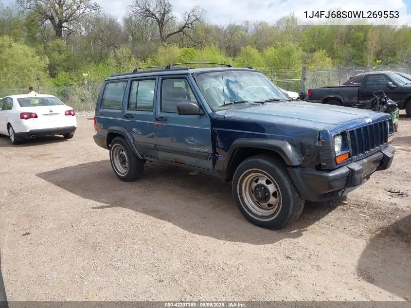 1998 Jeep Cherokee Classic/Sport VIN: 1J4FJ68S0WL269553 Lot: 42207389
