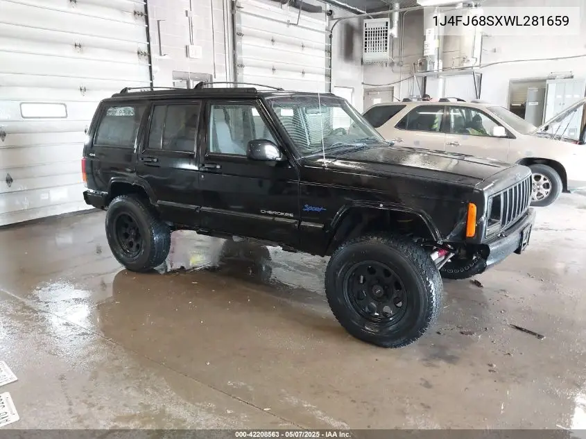 1998 Jeep Cherokee Classic/Sport VIN: 1J4FJ68SXWL281659 Lot: 42208563