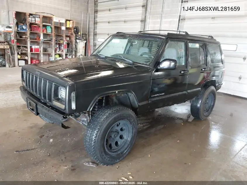 1998 Jeep Cherokee Classic/Sport VIN: 1J4FJ68SXWL281659 Lot: 42208563