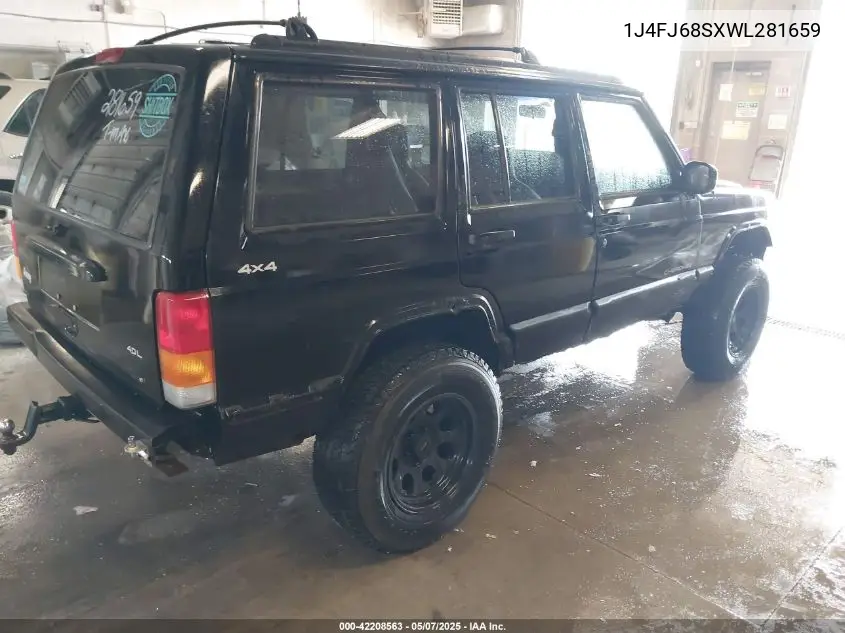 1998 Jeep Cherokee Classic/Sport VIN: 1J4FJ68SXWL281659 Lot: 42208563