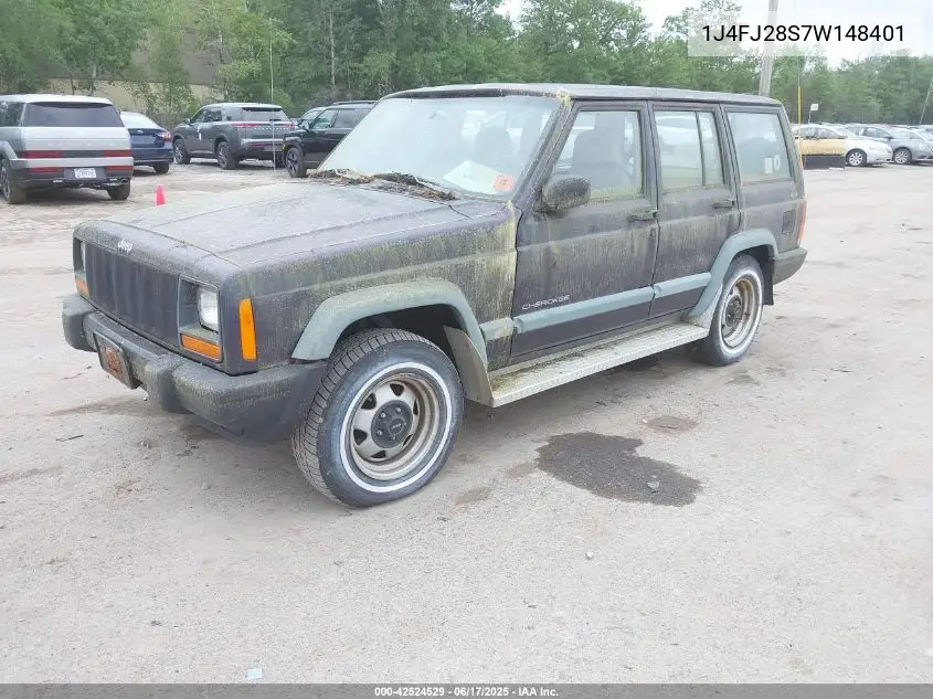 1998 Jeep Cherokee Se VIN: 1J4FJ28S7W148401 Lot: 42524529