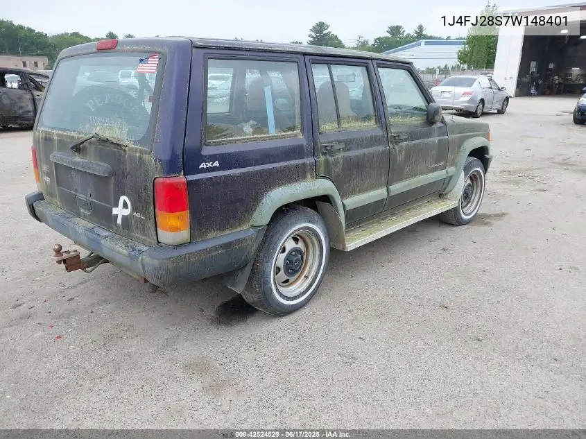 1998 Jeep Cherokee Se VIN: 1J4FJ28S7W148401 Lot: 42524529