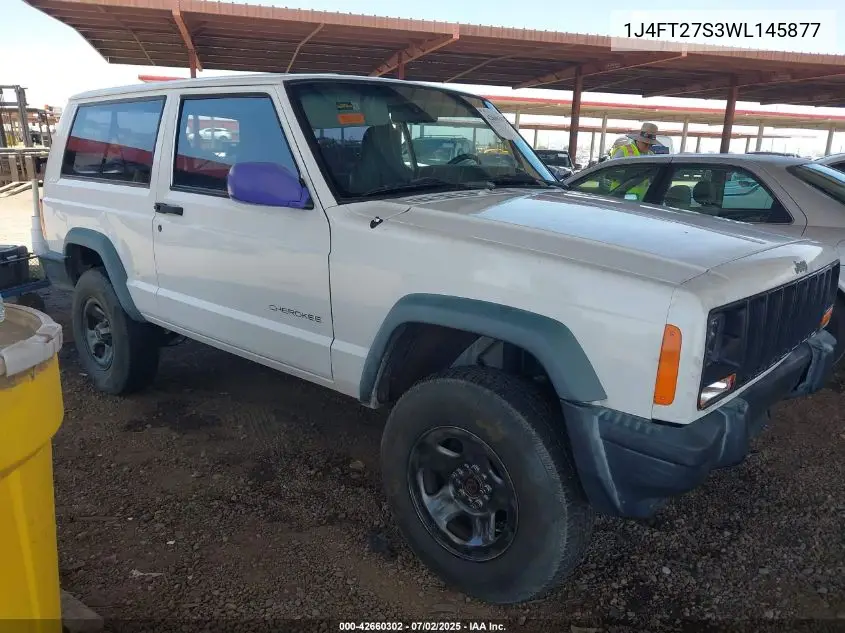 1998 Jeep Cherokee Se VIN: 1J4FT27S3WL145877 Lot: 42660302