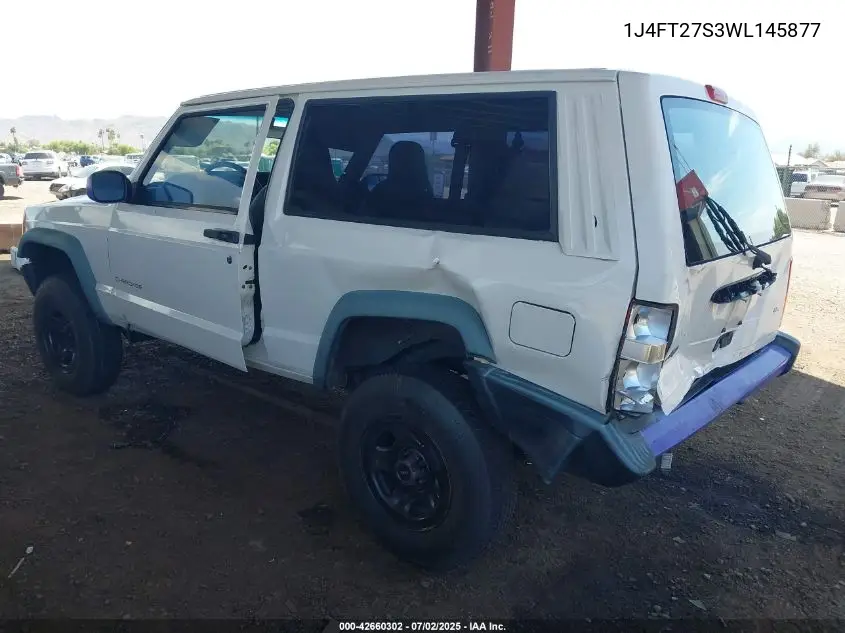 1998 Jeep Cherokee Se VIN: 1J4FT27S3WL145877 Lot: 42660302