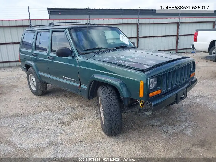 1999 Jeep Cherokee Classic/Sport VIN: 1J4FF68S6XL635017 Lot: 41579628