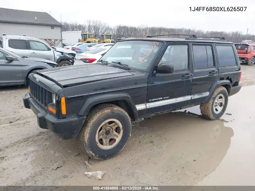 1999 Jeep Cherokee Classic/Sport VIN: 1J4FF68S0XL626507 Lot: 41584988