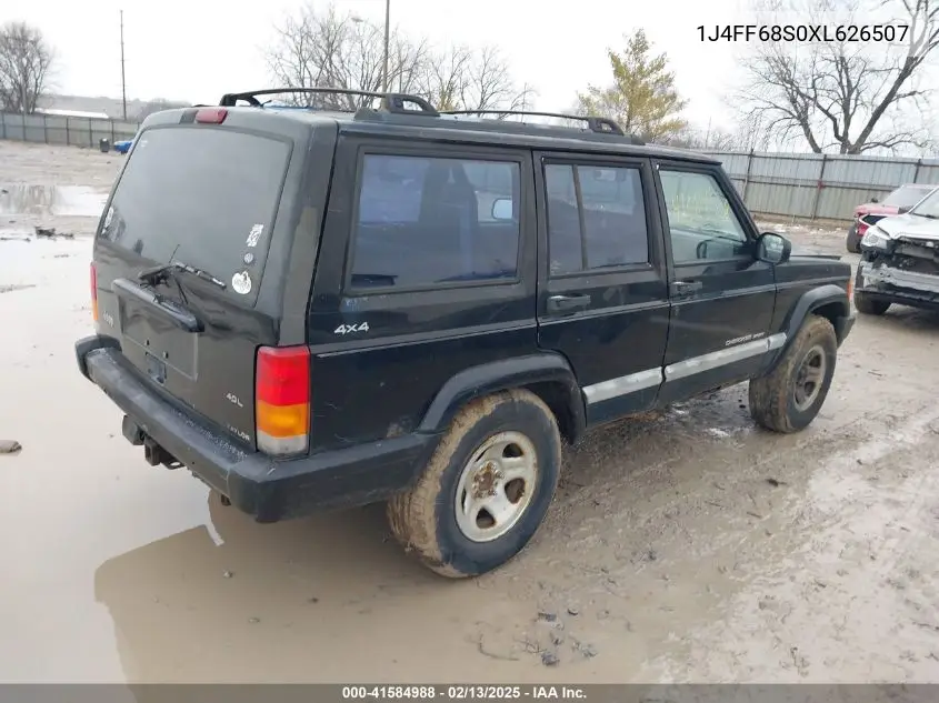 1999 Jeep Cherokee Classic/Sport VIN: 1J4FF68S0XL626507 Lot: 41584988