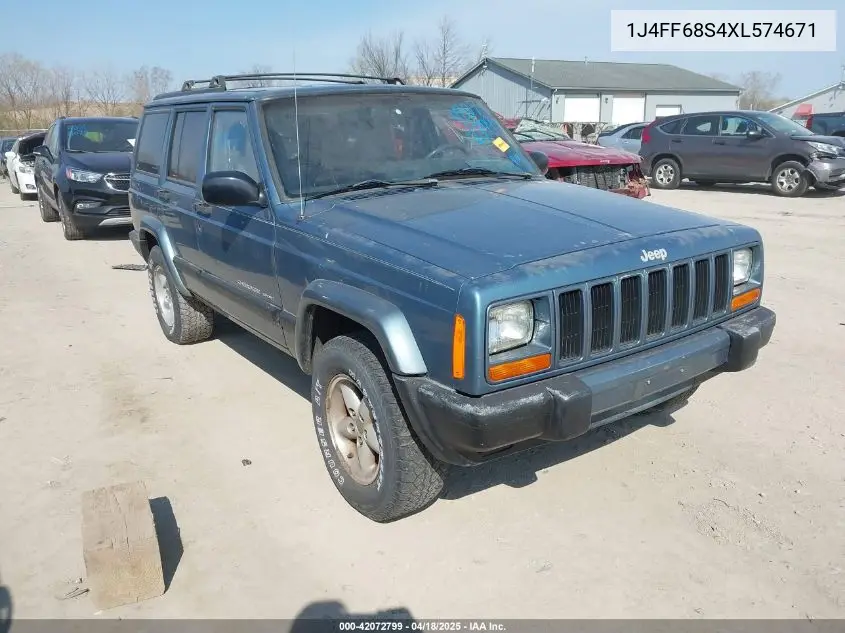 1999 Jeep Cherokee Classic/Sport VIN: 1J4FF68S4XL574671 Lot: 42072799