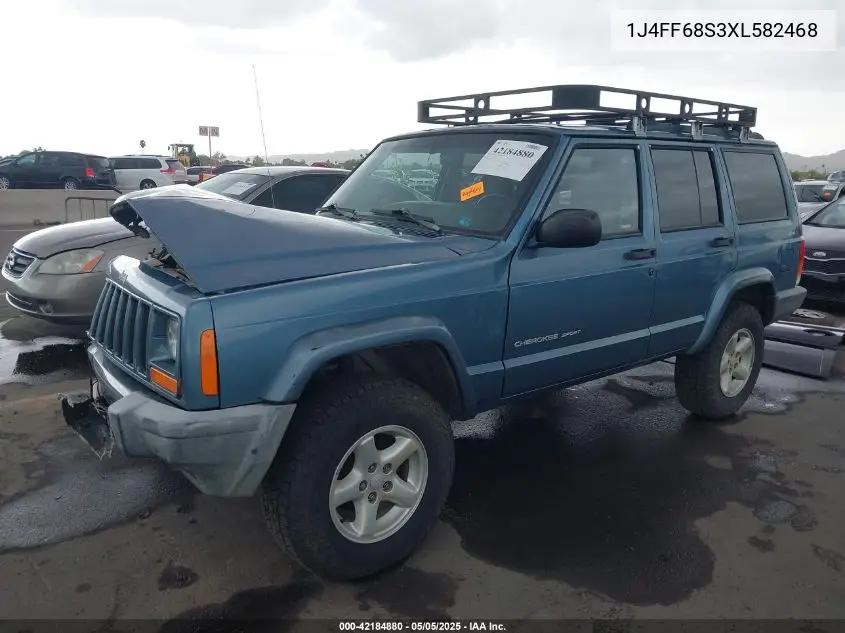 1999 Jeep Cherokee Classic/Sport VIN: 1J4FF68S3XL582468 Lot: 42184880