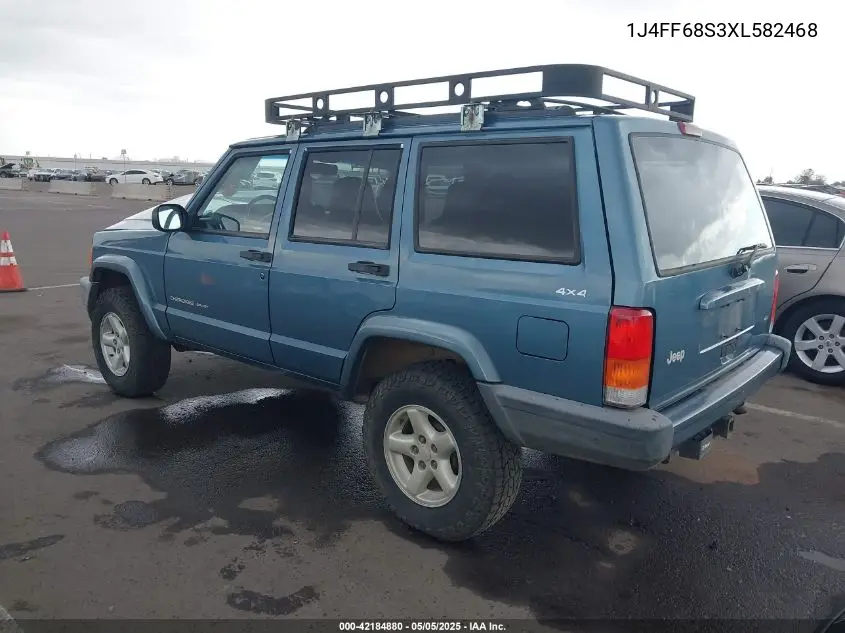 1999 Jeep Cherokee Classic/Sport VIN: 1J4FF68S3XL582468 Lot: 42184880