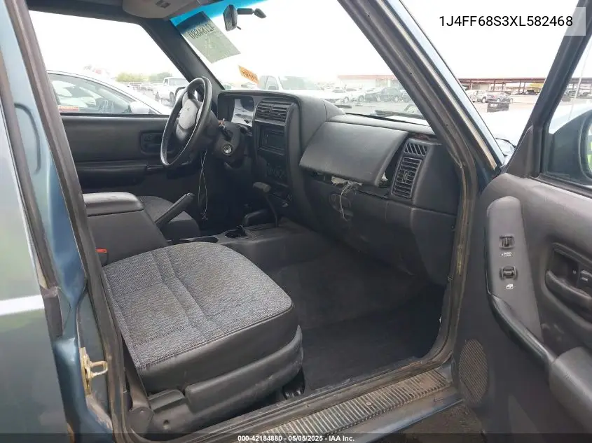 1999 Jeep Cherokee Classic/Sport VIN: 1J4FF68S3XL582468 Lot: 42184880