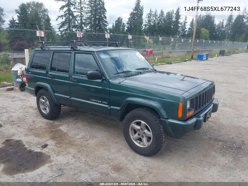 1999 Jeep Cherokee Classic/Sport VIN: 1J4FF68S5XL677243 Lot: 42221329